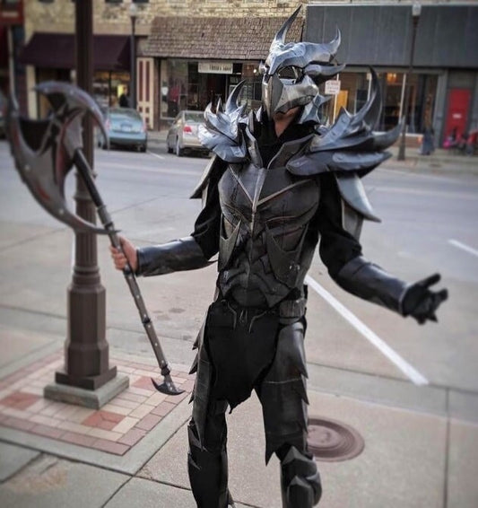 Daedric Full-body Armor from Skyrim / High Quality 1:1 Scale Full-body Set Cosplay Prop / Quick Response